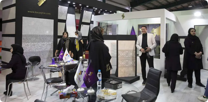 Tiles ceramics and sanitary porcelain Exhibition Iran